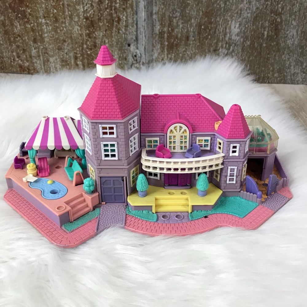 Polly Pocket Magical Mansion Purple House Bluebird 1994 Vintage